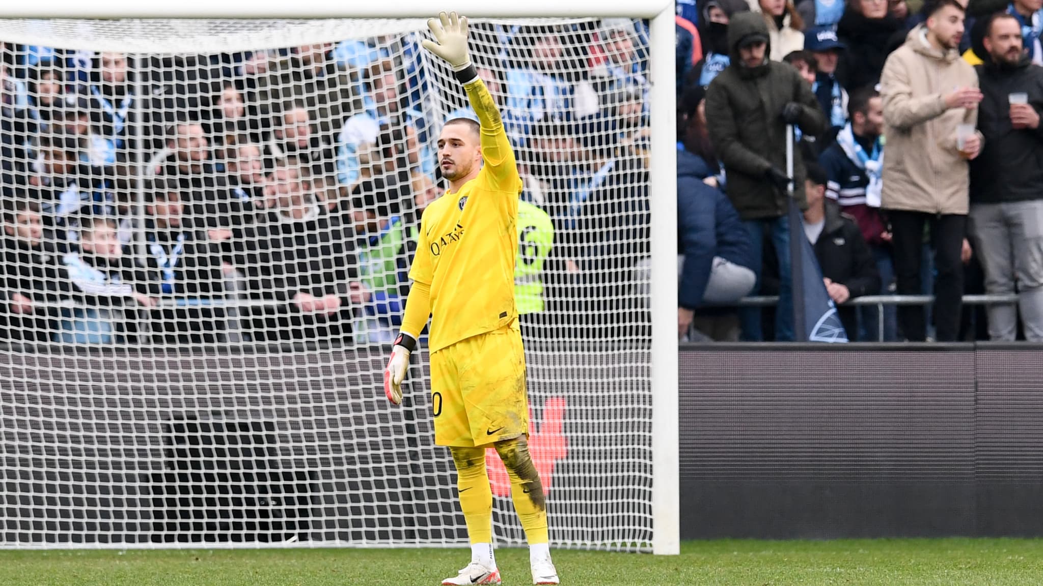 Arnau TENAS lors de Le Havre-PSG, 03/12/2023