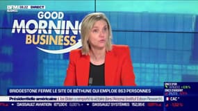 
Ce vendredi 13 novembre, Agnès Pannier-Runacher, ministre déléguée auprès du ministre de l'Economie et chargée de l'industrie, est revenue sur la décision de Bridgestone de fermer finalement le site de Béthune et met par conséquent 863 personnes au chômage, dans l'émission Good Morning Business présentée par Sandra Gandoin, Christophe Jakubyszyn [et Hedwige Chevrillon]. Good Morning Business est à voir ou écouter du lundi au vendredi sur BFM Business.


Dans "Good morning business", Christophe Jakubyszyn, Sandra Gandoin et les journalistes de BFM Business (Nicolas Doze, Hedwige Chevrillon, Jean-Marc Daniel, Anthony Morel...) décryptent et analysent l'actualité économique, financière et internationale. Entrepreneurs, grands patrons, économistes et autres acteurs du monde du business... Ne ratez pas les interviews de la seule matinale économique de France, en télé et en radio.


BFM Business est la 1ère chaîne française d'information économique et financière en continu, avec des interviews exclusives de patrons, d'entrepreneurs, de politiques, d'experts et d'économistes afin de couvrir l'ensemble de l'actualité française et internationale. BFM Business vous propose aussi des conseils pour vos finances par des personnalités de référence dans les domaines du patrimoine, de l'immobilier ou des marchés financiers. Retrouvez tous les jours : Christophe Jakubyszyn, Faïza Garel-Younsi, Nicolas Doze, Hedwige Chevrillon, Jean-Marc Daniel, Anthony Morel, Guillaume Sommerer, Cédric Decoeur, Karine Vergniol, Grégoire Favet, Sébastien Couasnon, Emmanuel Lechypre, Benaouda Abdeddaïm, Stéphanie Coleau... BFM Business est disponible sur votre box (SFR : canal 46 / Orange : canal 228 / Bouygues : canal 242 / Canal : canal 108) ainsi qu'en direct et replay  sur l'application BFM Business et le site : www.bfmbusiness.fr.
