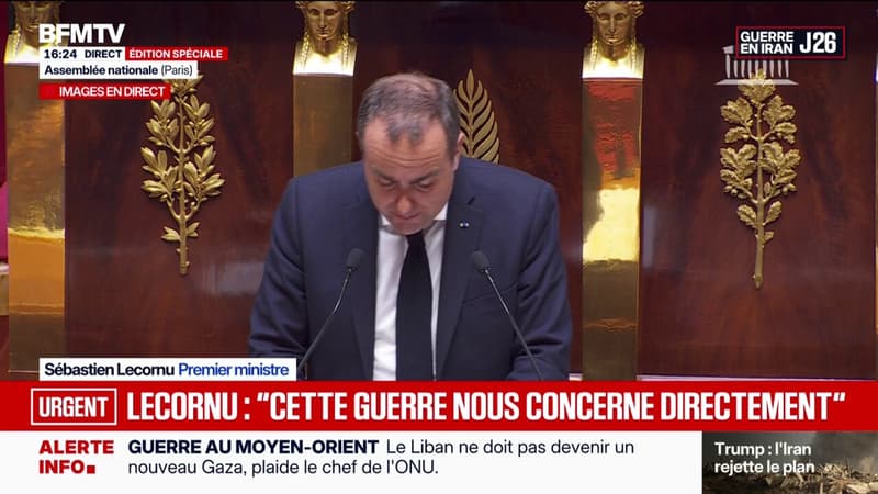 Guerre au Moyen-Orient: "La France est un partenaire fiable", déclare Sébastien Lecornu à l'Assemblée nationale
