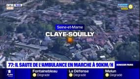 Seine-et-Marne: un patient saute d'une ambulance qui roulait à 90 km/h