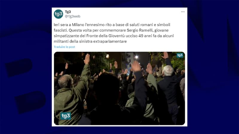 Italie: 1.500 personnes font le salut fasciste à Milan, la justice ouvre une enquête