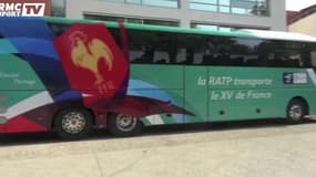 Inauguration du nouveau bus du XV de France