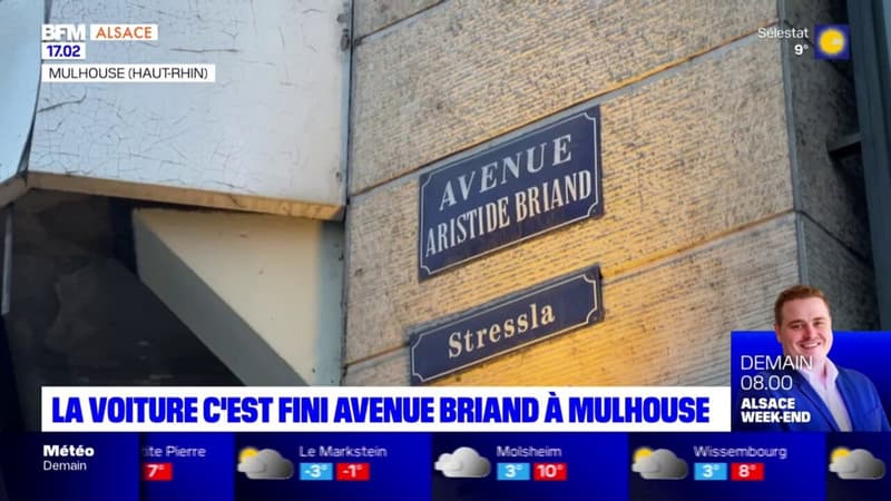 Mulhouse: la voiture c'est fini sur l'avenue Aristide-Briand