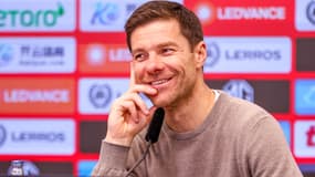 Xabi Alonso le 14 janvier 2025 avec le Bayer Leverkusen