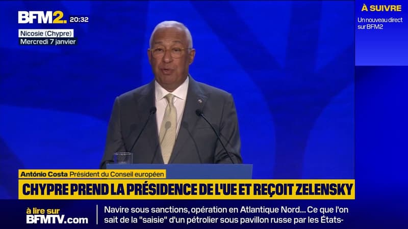 "L'Europe restera un champion ferme et inébranlable du droit international", prévient le président du Conseil européen António Costa