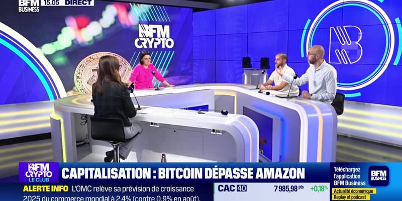 BFM Crypto, le Club : Capitalisation, Bitcoin depasse Amazon - 07/10