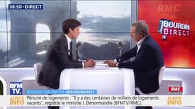 Julien Denormandie :  "On va travailler pour sortir ces personnes de l'hébergement d'urgence et leur donner un vrai chez soi, une clé, une adresse."