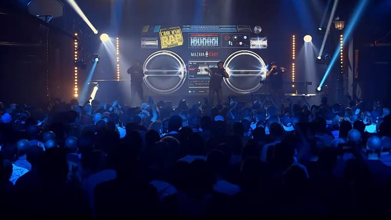 Les rappeurs Passi et Jacky en concert "L'âge d'or du rap" en 2016 à Paris.