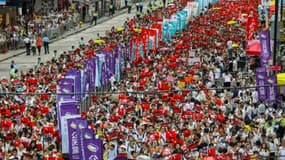Manifestation contre un projet de loi controversé autorisant les extraditions vers la Chine continentale, le 9 juin 2019 à Hong Kong