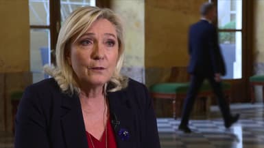 Marine Le Pen s'exprime au micro de BFMTV le 8 novembre 2022