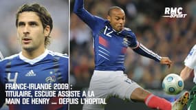 France-Irlande 2009 : Titulaire, Escudé assiste à la main de Henry ... depuis l'hôpital