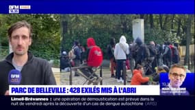 Paris: 428 mineurs isolés "mis à l'abri" au parc de Belleville