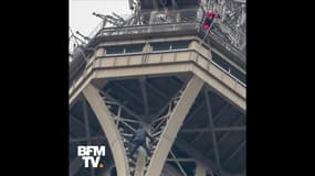 Un homme a escaladé la tour Eiffel avant de se rendre