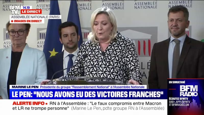 Marine Le Pen se félicite de 