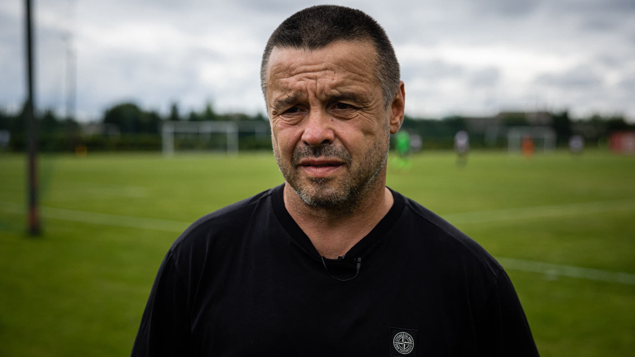 Oleksandr Yaroshenko, président du FSC Marioupol, à Demydiv le 20 août 2022 Oleksandr Yaroshenko, président du FSC Marioupol, à Demydiv le 20 août 2022