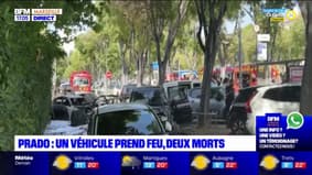 Prado: deux morts après l'embrasement d'un véhicule à la suite d'une collision