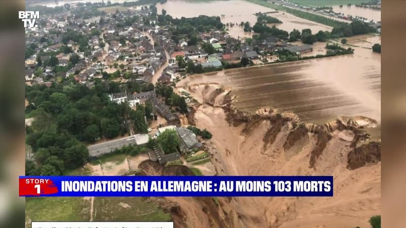Story 7 : L'Allemagne et la Belgique meurtries par des inondations meurtrières - 16/07