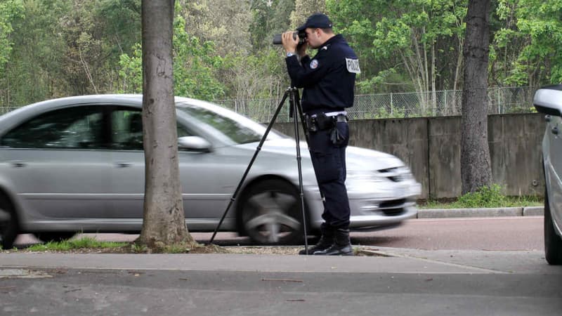 Un contrôle de vitesse mobile