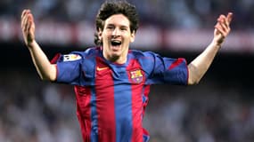 Lionel Messi en 2005 sous le maillot du FC Barcelone