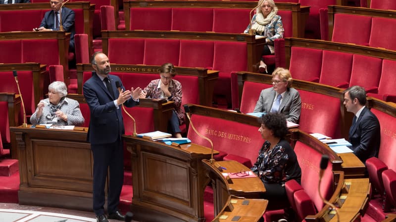 Edouard Philippe à l'Assemblée nationale, le 21 avril 2020. 