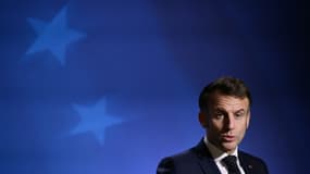 Le président français Emmanuel Macron à Bruxelles le 19 décembre 2025
