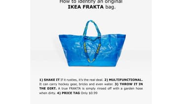 Ikea fournit une notice pour reconnaître l'original parmi les copies.