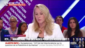 Associations de défense des droits LGBT: "Je considère que c'est une propagande et que la Commission européenne n'a pas à financer cela", déclare Marion Maréchal