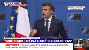 Emmanuel Macron sur la Russie: "Nous sommes prêts à accroître ces sanctions à chaque fois que cela sera nécessaire"
