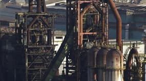 Les hauts-fourneaux d'ArcelorMittal à Florange-Hayange. Le projet Ulcos de capter le carbone qui se dégage de l'aciérie de Florange et le stocker sous terre pour réduire les émissions de CO2 pourrait assurer l'avenir des ces hauts-fourneaux, à l'arrêt dep