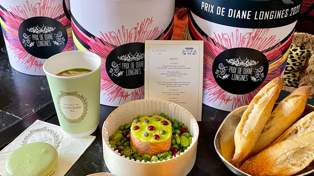 Le menu pique-nique Ladurée pour le Prix de Diane Longines.