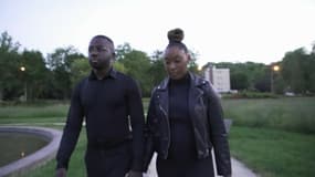 Benjamin Kingombe et sa petite amie 