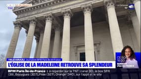 Paris: l'église de la Madeleine, partiellement rénovée, retrouve sa splendeur à quelques mois des JO