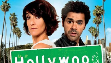 Florence Foresti et Jamel Debbouze sur l'affiche de la comédie "Hollywoo"