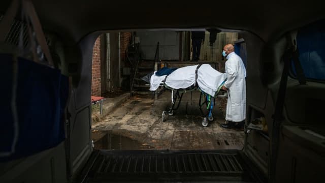 Une victime du Covid-19 à Baltimore, Etats-Unis, le 24 décembre 2020