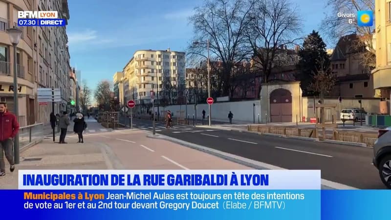 Lyon : après près de 3 ans de travaux, la rue Garibaldi à Lyon dévoile son nouveau visage