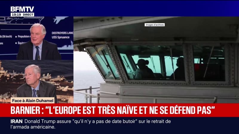 Pour Michel Barnier, ancien Premier ministre, "l'Europe est très naïve et ne se défend pas"