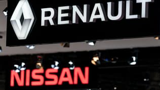 Les logos de Renault et Nissan