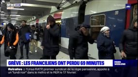 Pendant la grève, les Franciliens ont perdu en moyenne 69 minutes par jour dans les transports