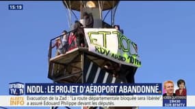 "Et toc!", la réponse des zadistes après l'abandon de l'aéroport de Notre-Dame-des-Landes   