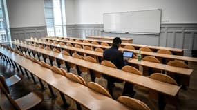 A l'université Paris 1 - Panthéon Sorbonne, le 30 mars 2018. 