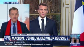 L’édito de Christophe Barbier: Macron, l'épreuve des vœux réussie ?