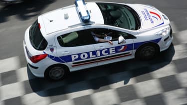 Véhicule de police. (illustration)