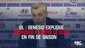 OL – Genesio explique pourquoi il quitte l’OL en fin de saison 