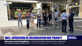 Nice: opération de sécurisation contre la drogue rue Tiranty