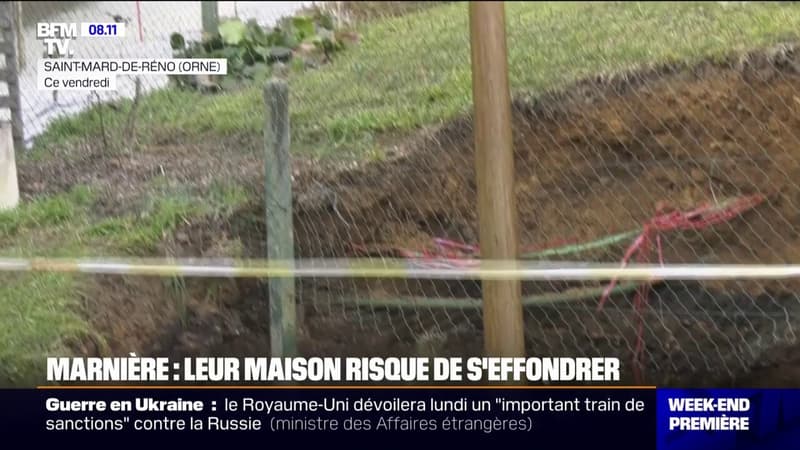 Dans l'Orne, ce couple a découvert un trou béant dans leur jardin et leur maison risque désormais de s'effondrer