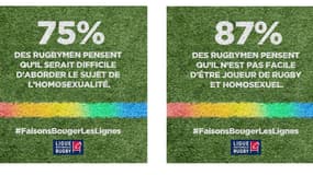 Opération de la LNR à l'occasion de la journée mondiale contre l'homophobie.