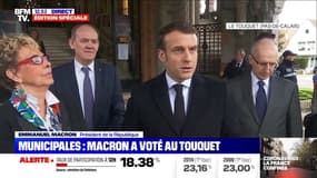 Emmanuel Macron: "On va continuer à aller faire ses courses, donc il était légitime de pouvoir sortir pour aller voter"