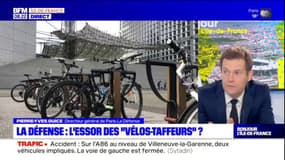 Les salariés à La Défense se déplacent de plus en plus à vélo