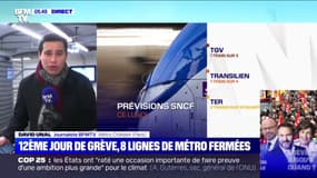 12ème jour de grève: 8 lignes de métro fermées à Paris