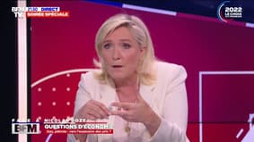 Marine Le Pen veut "baisser la TVA de 20 à 5,5%" sur les prix de l'énergie